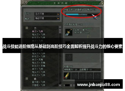 战斗技能进阶指南从基础到高阶技巧全面解析提升战斗力的核心要素